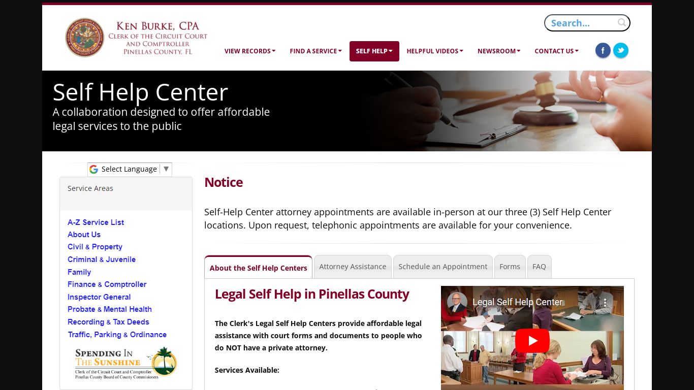 Legal Self Help in Pinellas County - mypinellasclerk.org